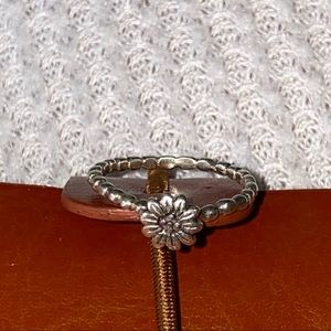 Silver Sunflower Ring